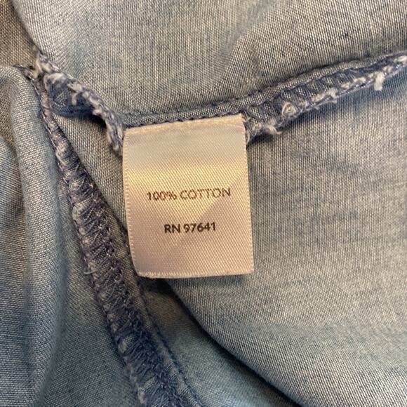 J.Jill Denim Button-down Top Size XS - Picture 6 of 7